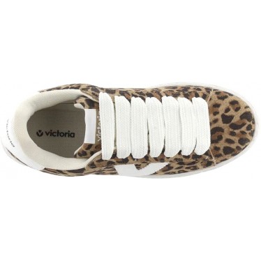 Victoria 1092176 Barcelona Wildleder Damen Sportschuh LEOPARDO