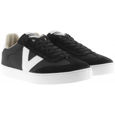 Victoria 1126193 Berlin Sportschuhe aus Wildleder und Nylon NEGRO