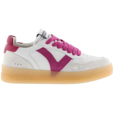 Victoria 1257129 Seoul Damen-Sneaker in Lederoptik FUCSIA