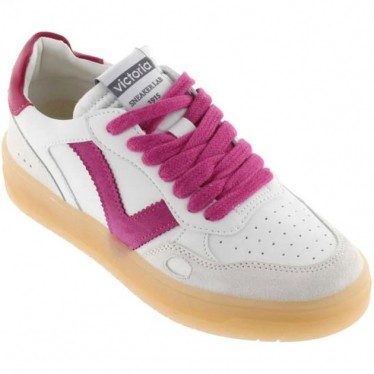 Victoria 1257129 Seoul Damen-Sneaker in Lederoptik FUCSIA