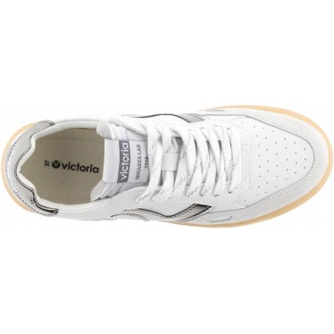 Victoria 1257130 Seoul Damen-Sportschuh in Lederoptik ACERO