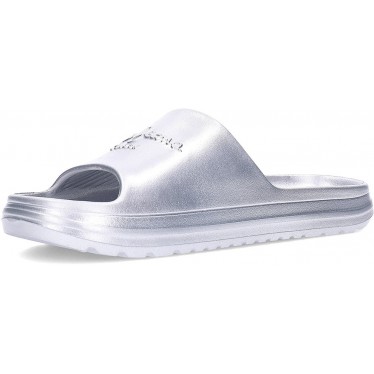 PEPE JEANS Beach Slidemet Flip-Flops PLS70165 SILVER