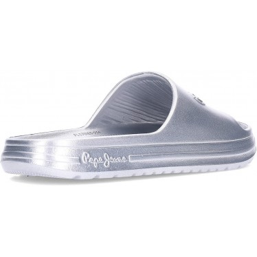 PEPE JEANS Beach Slidemet Flip-Flops PLS70165 SILVER