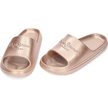 PEPE JEANS Beach Slidemet Flip-Flops PLS70165 GOLD
