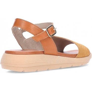 FLUCHOS Gandia D9464 Damensandalen CAMEL_CUERO