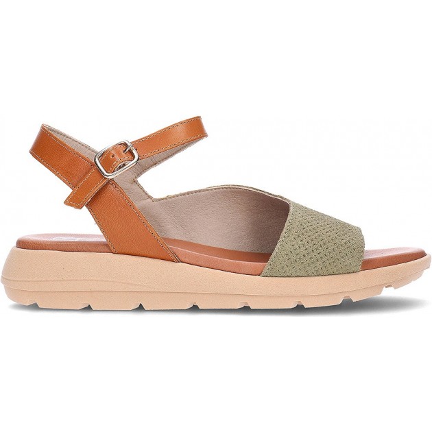 FLUCHOS Gandia D9464 Damensandalen KAKI_CUERO FLUCHOS Gandia D9464 Damensandalen KAKI_CUERO