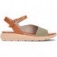 FLUCHOS Gandia D9464 Damensandalen KAKI_CUERO