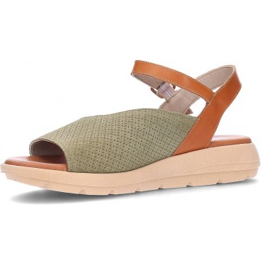 FLUCHOS Gandia D9464 Damensandalen KAKI_CUERO