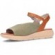 FLUCHOS Gandia D9464 Damensandalen KAKI_CUERO