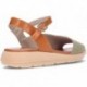 FLUCHOS Gandia D9464 Damensandalen KAKI_CUERO