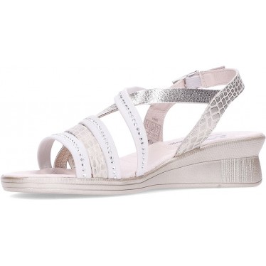 24 HOURS 26519 Damen Riemchensandale PLATINO