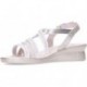 24 HOURS 26519 Damen Riemchensandale PLATINO