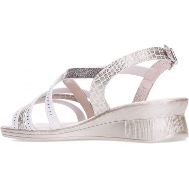24 HOURS 26519 Damen Riemchensandale PLATINO