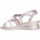 24 HOURS 26519 Damen Riemchensandale PLATINO