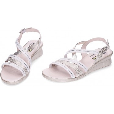 24 HOURS 26519 Damen Riemchensandale PLATINO