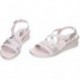 24 HOURS 26519 Damen Riemchensandale PLATINO