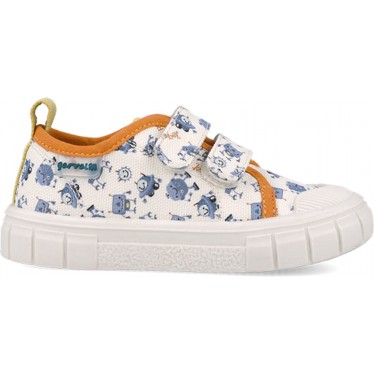 Garvalin 252382 Canvas-bedruckte respektvolle Sportschuhe für Jungen BLANCO_A050