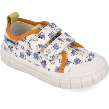 Garvalin 252382 Canvas-bedruckte respektvolle Sportschuhe für Jungen BLANCO_A050