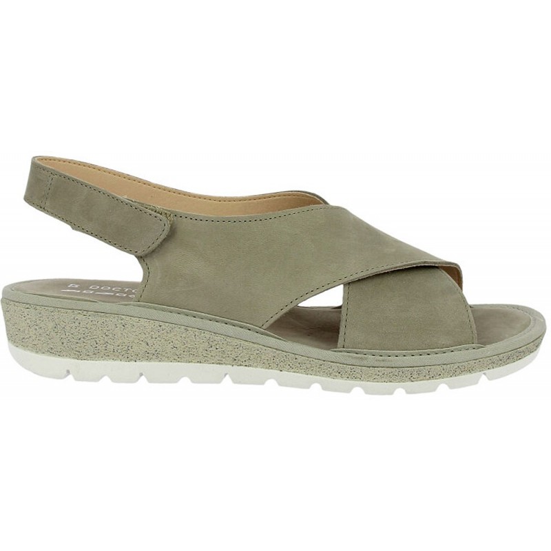 Doctor Cutillas 35410 Damen Sandalen mit überkreuzten Riemen TAUPE