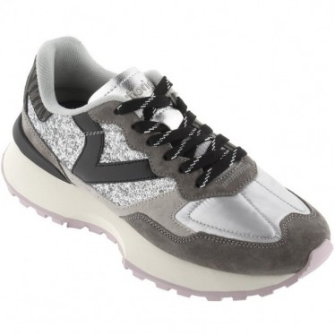 Victoria 8807103 Rush Metall-Glitzer-Sneaker PLATA