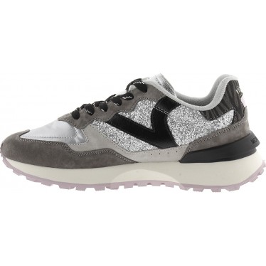 Victoria 8807103 Rush Metall-Glitzer-Sneaker PLATA