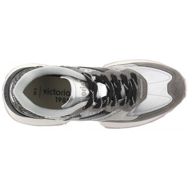 Victoria 8807103 Rush Metall-Glitzer-Sneaker PLATA