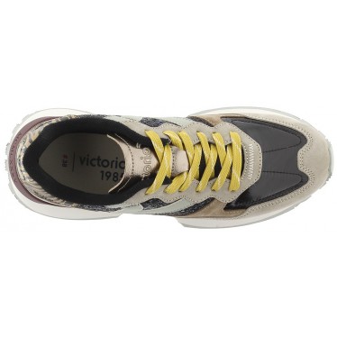 Victoria 8807103 Rush Metall-Glitzer-Sneaker NEGRO