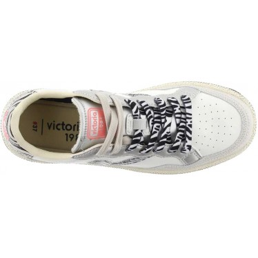 VICTORIA Smash Sneakers aus Leder im Animal-Mix 8806109 GRIS