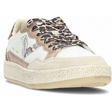 VICTORIA Smash Sneakers aus Leder im Animal-Mix 8806109 BEIGE
