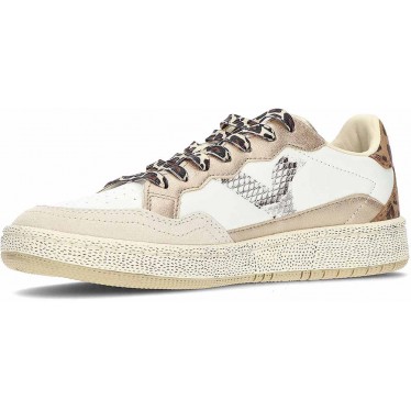 VICTORIA Smash Sneakers aus Leder im Animal-Mix 8806109 BEIGE