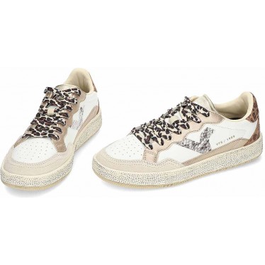 VICTORIA Smash Sneakers aus Leder im Animal-Mix 8806109 BEIGE