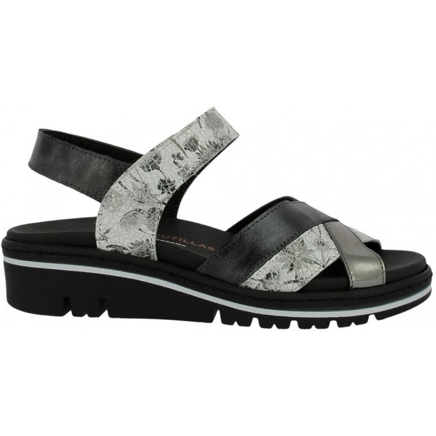 Doctor Cutillas Damensandalen 36149 Selbstklebend NEGRO