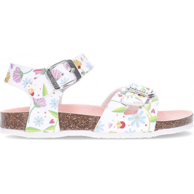 Pablosky Bio 439604 Mädchen-Sandalen BLANCO_FANTASIA Pablosky Bio 439604 Mädchen-Sandalen BLANCO_FANTASIA