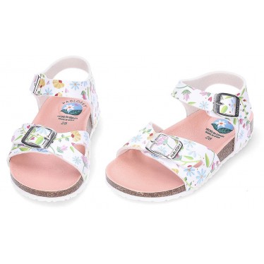 Pablosky Bio 439604 Mädchen-Sandalen BLANCO_FANTASIA