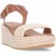 FITFLOP Plateau-Sandalen mit gewebtem Keilabsatz JG1 TAN_IVORY