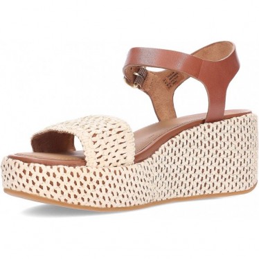 FITFLOP Plateau-Sandalen mit gewebtem Keilabsatz JG1 TAN_IVORY
