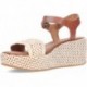 FITFLOP Plateau-Sandalen mit gewebtem Keilabsatz JG1 TAN_IVORY