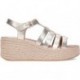 FITFLOP Plateau Espadrille JF5 Damen Sandalen PLATINO
