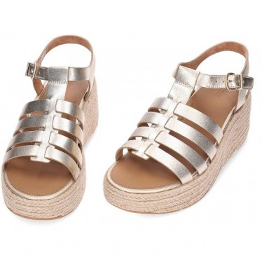 FITFLOP Plateau Espadrille JF5 Damen Sandalen PLATINO