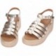 FITFLOP Plateau Espadrille JF5 Damen Sandalen PLATINO