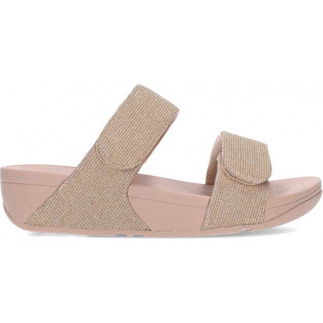 FitFlop FZ9 Lulu verstellbare Shimmerlux Slides Sandalen LATTE_BEIGE FitFlop FZ9 Lulu verstellbare Shimmerlux Slides Sandalen LATTE_BEIGE