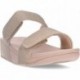 FitFlop FZ9 Lulu verstellbare Shimmerlux Slides Sandalen LATTE_BEIGE
