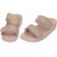 FitFlop FZ9 Lulu verstellbare Shimmerlux Slides Sandalen LATTE_BEIGE