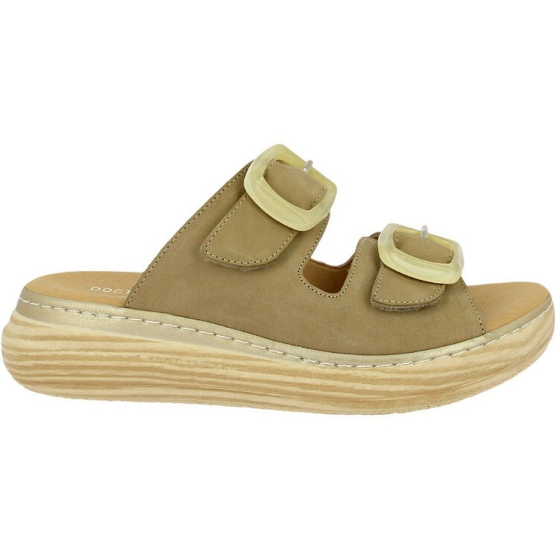 Doctor Cutillas 46020 Selbstklebende Damensandalen TAUPE