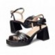 WONDERS Danna G-6810 Sandalen mit Absatz NEGRO