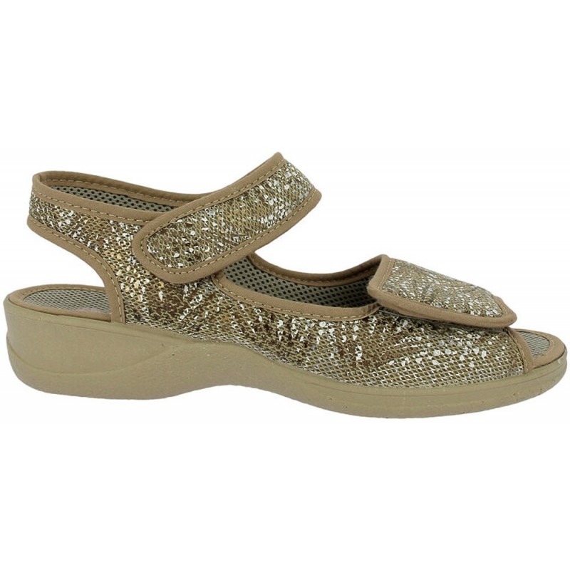Doctor Cutillas Damensandalen 21757 Selbsthaftend BEIG