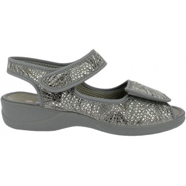 Doctor Cutillas Damensandalen 21757 Selbsthaftend ANTRACITA