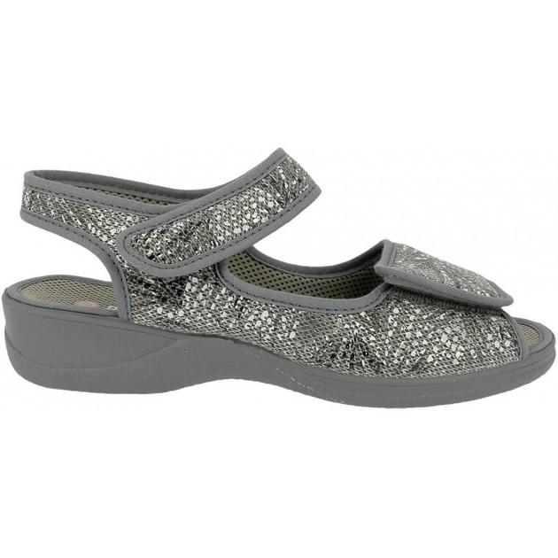 Doctor Cutillas Damensandalen 21757 Selbsthaftend ANTRACITA Doctor Cutillas Damensandalen 21757 Selbsthaftend ANTRACITA