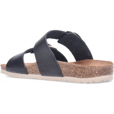 INTERBIOS 7232 Ledersandalen NEGRO