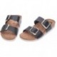 INTERBIOS 7232 Ledersandalen NEGRO